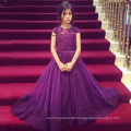 Elegant Designer Bridal Kids Purple Flower Girl Dresses